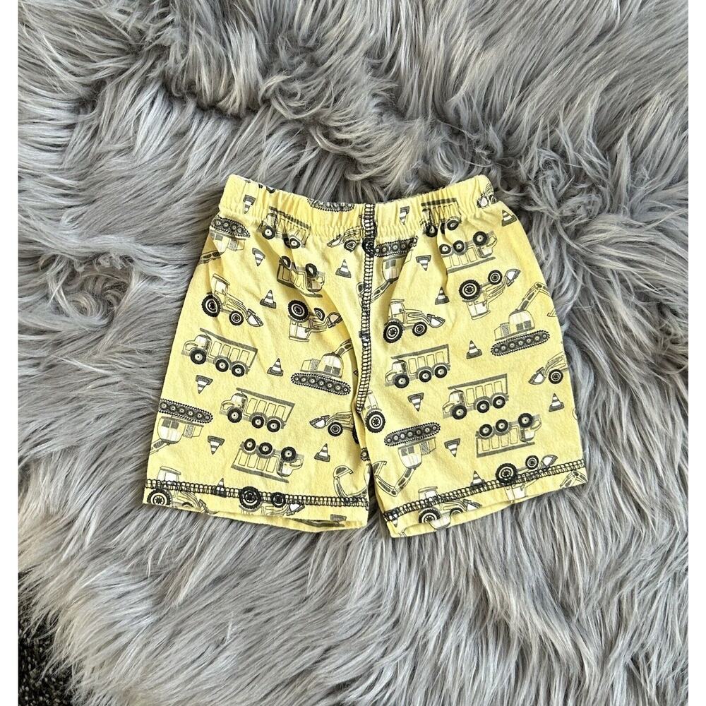 Cutie Pie Yellow Construction Trucks Shorts 6/9month